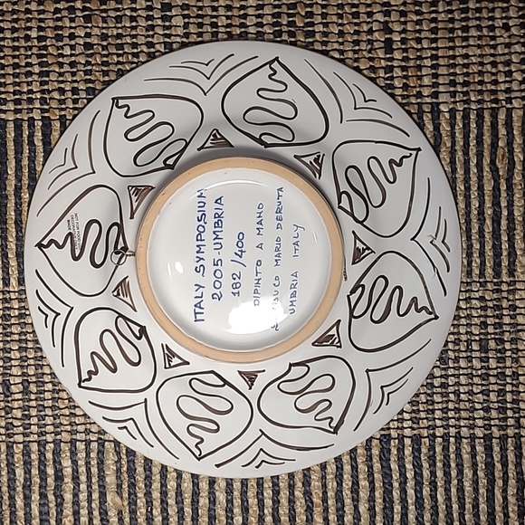 DERUTA HAND PAINTED  DECORATIVE PLATTER MADE IN ITALY - Picture 2 of 8